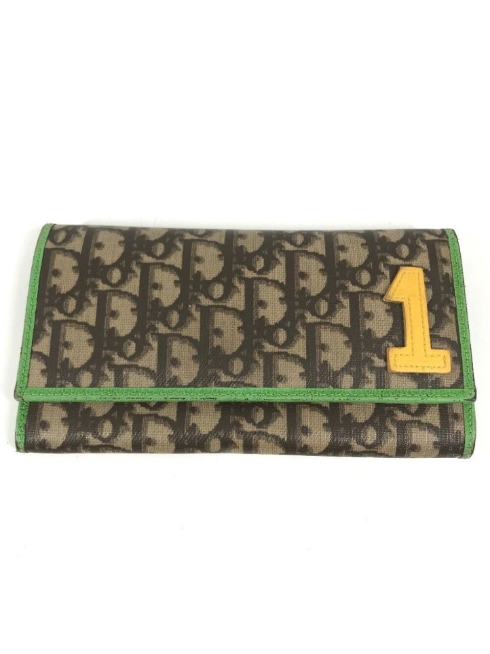 Dior Wallet Trotter Logo la Star Leather Brown